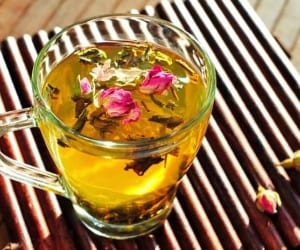 چای سبز ترکیبی ( گل محمدی و بهارنارنج)