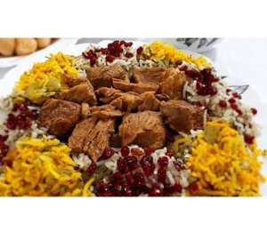 چلو گوشت با برنج ایرانی - رحیمی