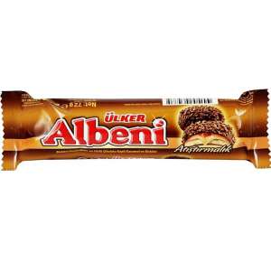بیسکویت شکلاتی کاراملی خارجی آلبنی اولکر ulker albeni atistirmalik ۷۲ گرم