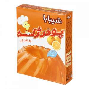 پودر ژله پرتقال شیبابا با ویتامین C 100 گرم