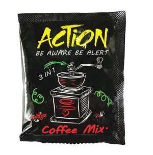 پودر مخلوط قهوه فوری کافی میکس ۳ در ۱ اکشن  ۱۸ گرم