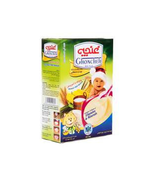 غذای کودک گندمین با شیر و موز جعبه ای 300 گرم