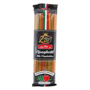 زر ماکارون اسپاگتی ۱.۵ ماکارونی مخلوط سبزیجات ۵۰۰ گرم