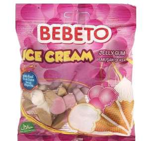 پاستیل خارجی طرح بستنی ببتو bebeto ice cream 150 گرم