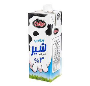 شیر پرچرب میهن پاکت پر چرب ۳٪ ۱ لیتر