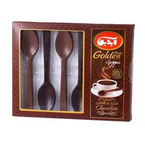 شکلات شیری و تلخ آیدین طرح قاشق وزن خالص ۵۴ گرم