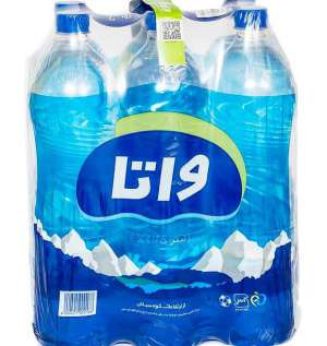 آب معدنی واتا آب آشامیدنی باکس ۶ تایی ۱.۵ لیتری