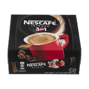 پودر مخلوط قهوه فوری ۳ در ۱ نسکافه Nescafe intenso 3 in 1  ۲۴ عدد پک ۲۰ گرمی