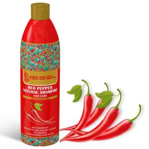شامپو گیاهی سر ( هسل ) حاوی عصاره فلفل قرمز مناسب برای موهای چرب 400 گرم